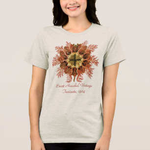 Ernst Haeckel Nautical Tunicate Red Sea Life Art Tri-Blend Shirt
