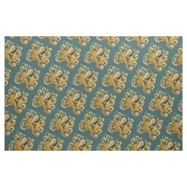 Ernst Haeckel’s Octopus Fabric (Fat Quarter)
