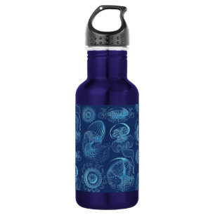 Ernst Haeckel's Leptomedusae (Dark Blue) 532 Ml Water Bottle