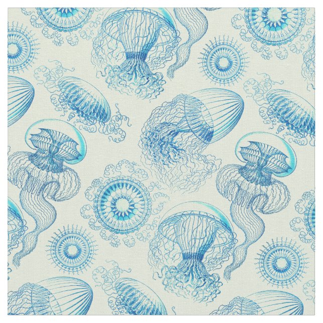 Ernst Haeckel's Leptomedusae Fabric (Close Up)