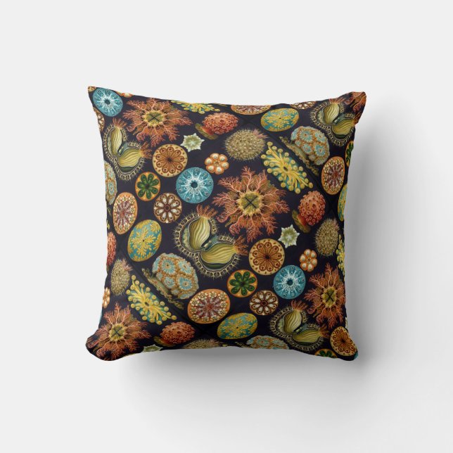 Ernst Haeckel's Oceanic Wonders Cushion (Front)