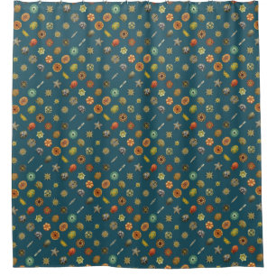 Ernst Haeckel's Undersea Jewels Shower Curtain