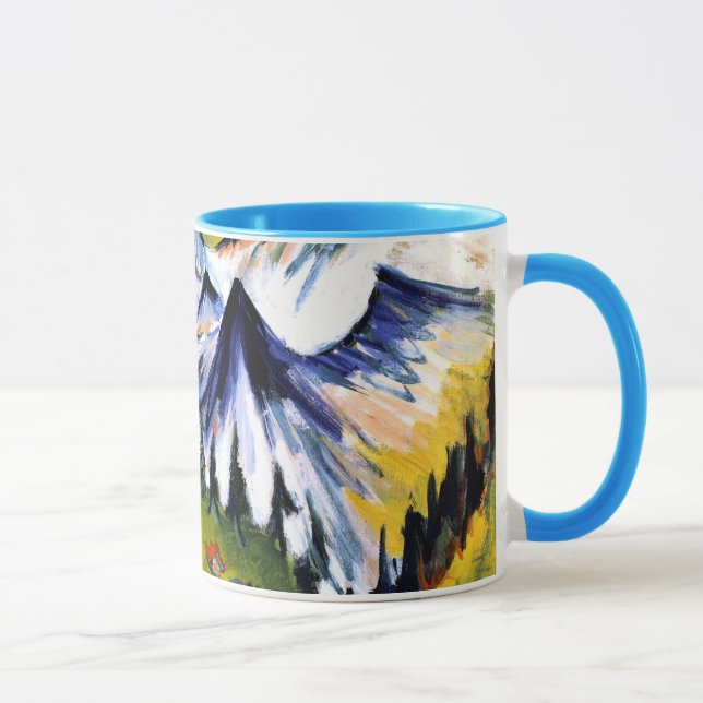 Ernst Kirchner - Berggipfel Mug (Right)