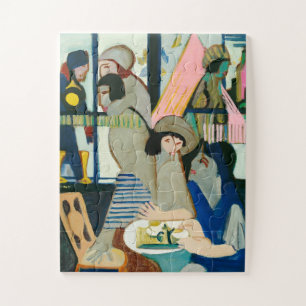 Ernst L. Kirchner, Cafe - Colourful Modern Art Jigsaw Puzzle