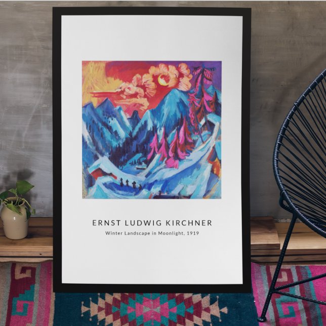 Ernst L. Kirchner - Colourful Landscape Modern Art Poster (Creator Uploaded)