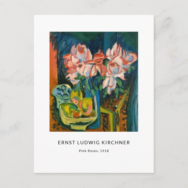 Ernst L. Kirchner - Colourful  Modern Art Postcard (Front)