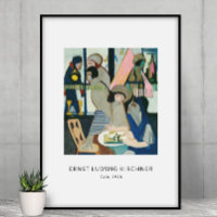 Ernst L. Kirchner - Colourful Portrait Modern Art