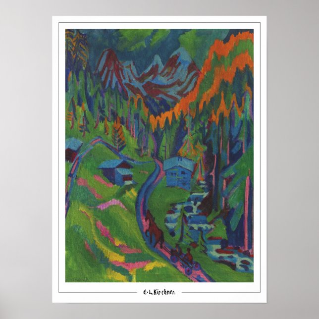 Ernst Ludwig Kirchner Zedign Art Poster #497 (Front)