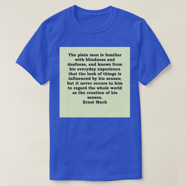 Ernst Mach T-Shirt (Design Front)