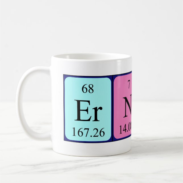 Ernst periodic table name mug (Left)