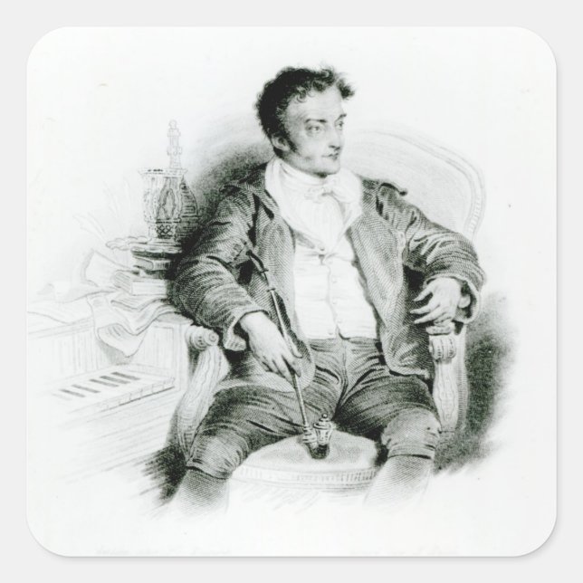 Ernst Theodor Amadeus Hoffmann Square Sticker (Front)