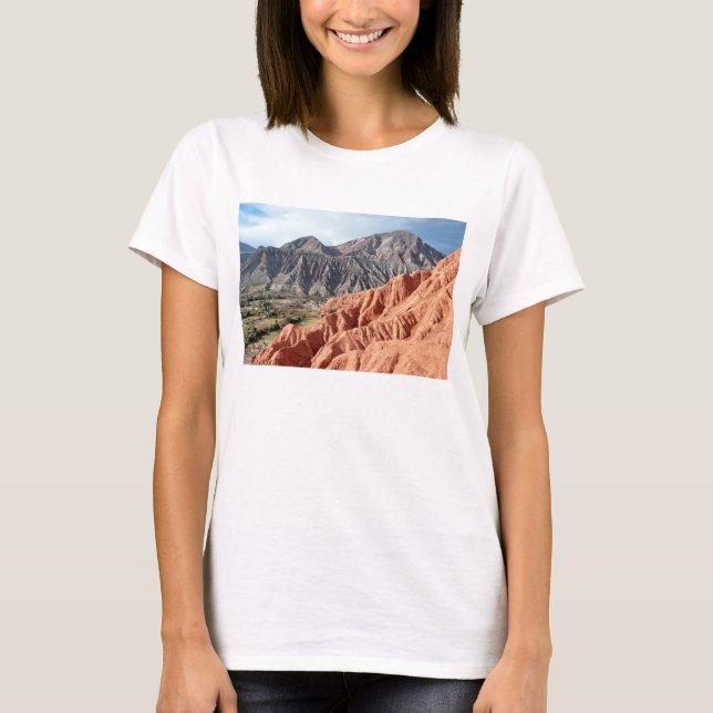 Eroded Mountain Range In Salta Province T-Shirt (Front)