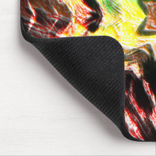 Eroded notch star with virtually worn colouring    mouse pad