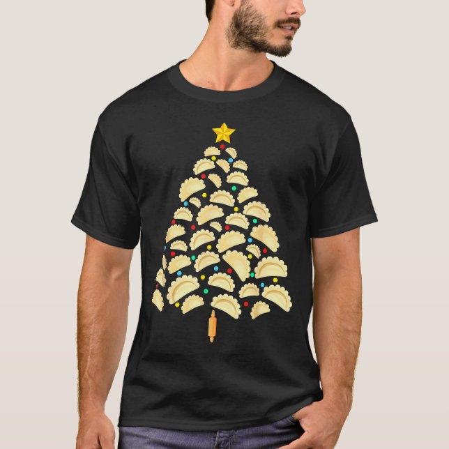 Erogi Tree Lish Christmas Food Funny Tee Men Women (Front)