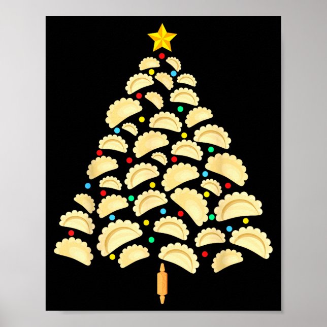 Erogi Tree Lish Christmas Food Funny Tee Men Women Poster (Front)