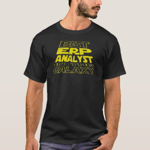 Erp Analyst Space Backside Design T-Shirt
