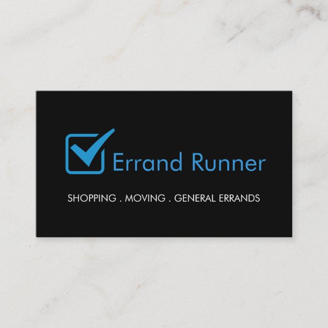 Errand Runner Business Card (Front)