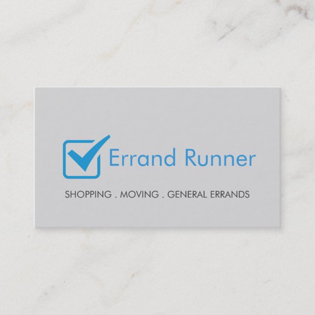 Errand Runner Business Card (Front)