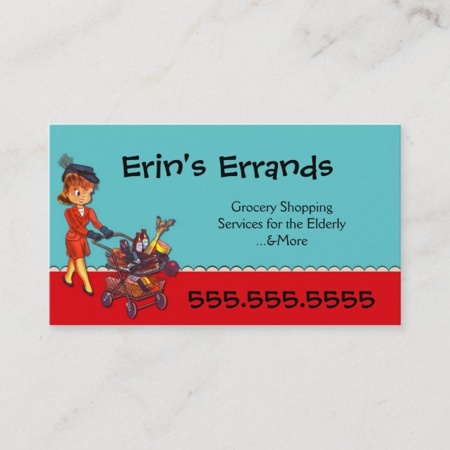 Errand Services Business Card (Front)