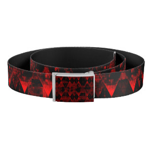 Erratic Red and Black Diamond Wonder Belt