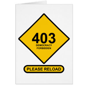 Error 403: Democracy Forbidden