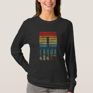 Error 404 Costume Not Found Halloween Watercolor R T-Shirt