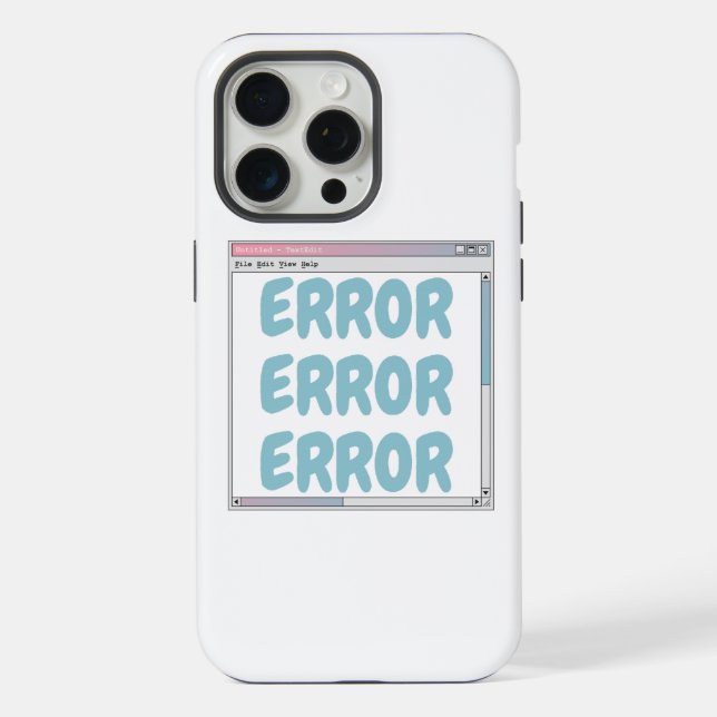 error iPhone case (Back)