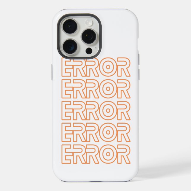 error iPhone case (Back)