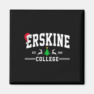 Erskine College Arch Christmas Design Vintage Funn Magnet