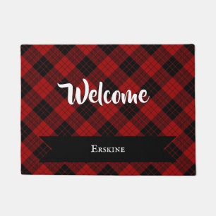 Erskine (Paton) Tartan Scottish Plaid Pattern Doormat