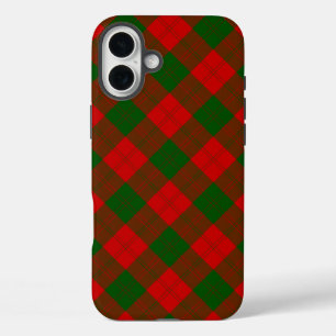 Erskine tartan red green plaid iPhone 16 plus case