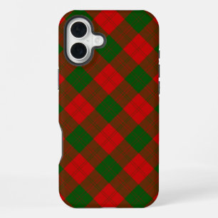 Erskine tartan red green plaid iPhone 16 plus case