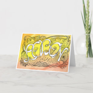Erste Regel der Gelassenheit – LEBEN Faltkarte Thank You Card