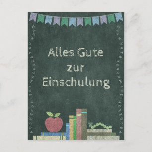 Erster Schultag Alles Gute zur Einschulung Postcard