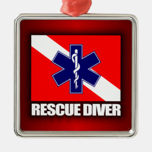 ERT Diver 2 Metal Ornament