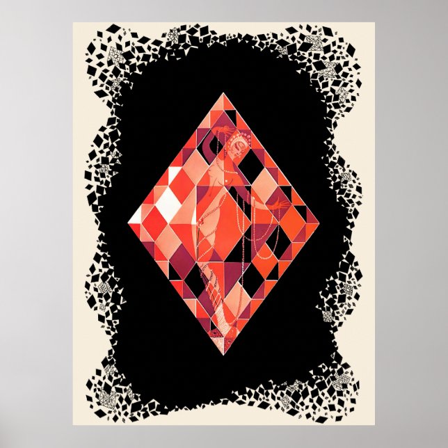 Erté - Aces Suite, Diamond Poster (Front)