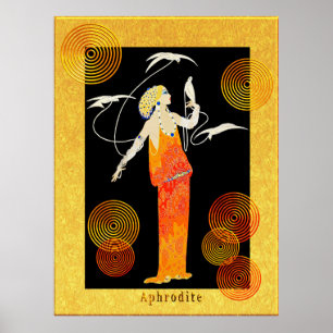 ERTE Aphrodite (artistically altered.) Poster