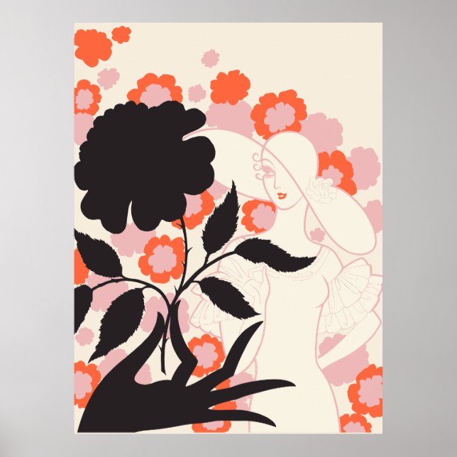 Erté - Black Rose Poster (Front)