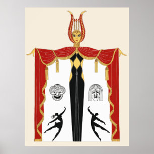Erté - Broadway's in Fashion Poster