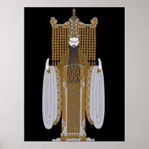 Erté - Costume design for a Mandarin [Night] Poster
