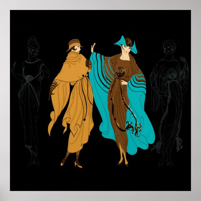 Erté - Metropolis Suite, On The Avenue Poster (Front)