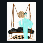 Erté - Pillow Swing Poster<br><div class="desc">Erté - Pillow Swing</div>