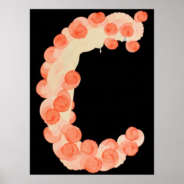 Erté - The Letter C from the Alphabet Suite, 1976 Poster (Front)