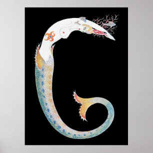 Erté - The Letter G from the Alphabet Suite, 1976 Poster