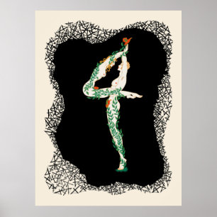 Erté - The Numerals Suite, The Number 4 Poster