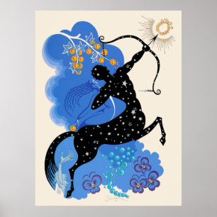 Erté - The Zodiac Suite, Sagittarius Poster
