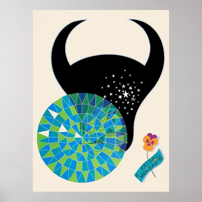 Erté - The Zodiac Suite, Taurus Poster (Front)
