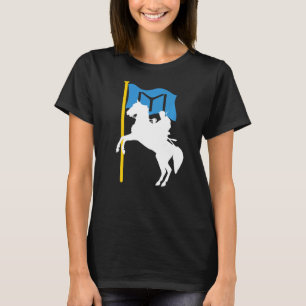 Ertugrul Gazi Riding Horse Kayi Flag Ertugrul   T-Shirt