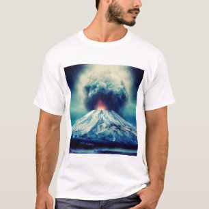 erupted Mt. Fuji T-Shirt