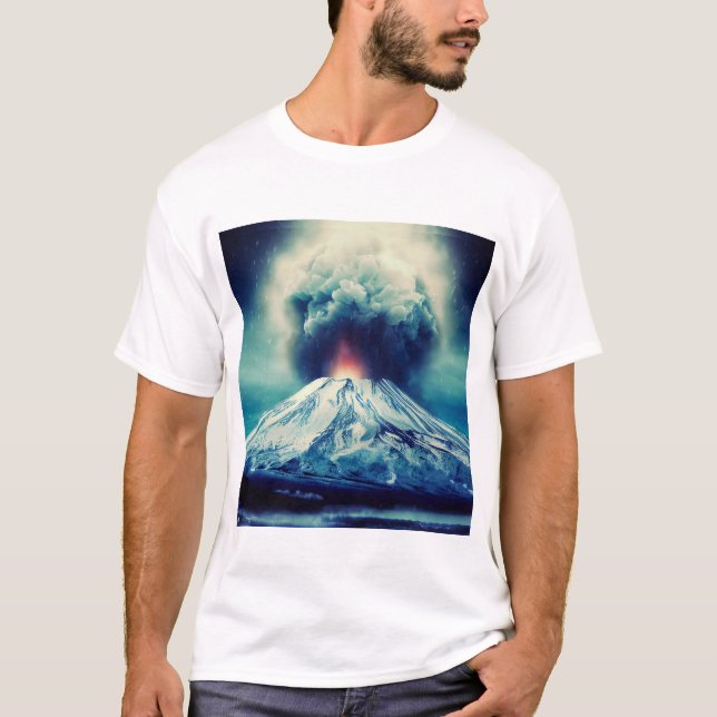 Erupted Mt. Fuji T-Shirt (Front)